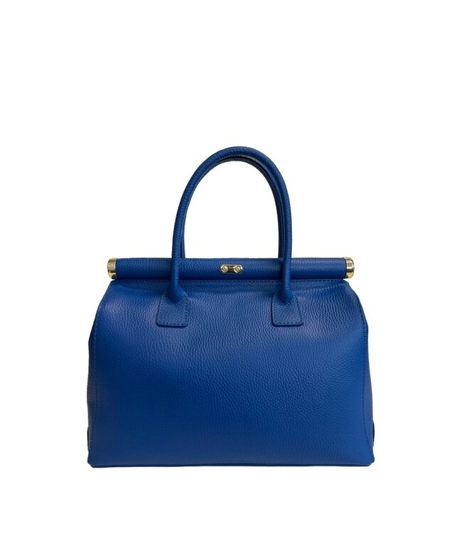 Modarno dokter damestas electric blue leer