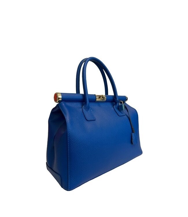 Modarno dokter damestas electric blue leer