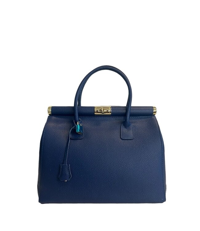 Modarno Modarno dokter dames tas jeans blauw leer
