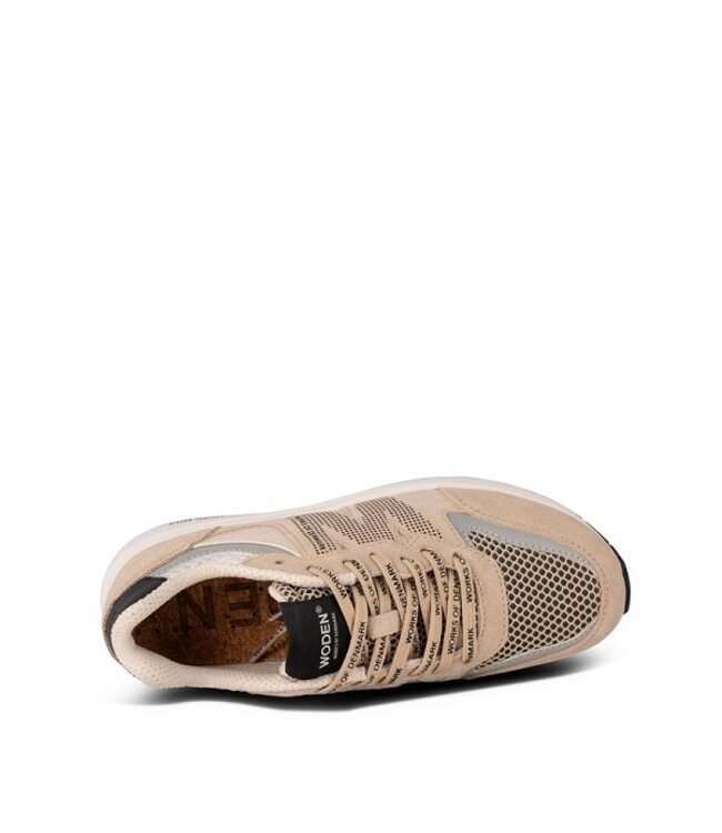 Woden Rigmor Open Mesh beige women's sneakers