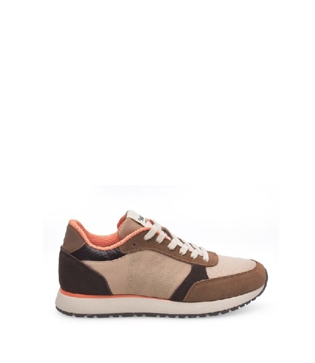 Woden Ronja Coffee Cream multi dames sneakers