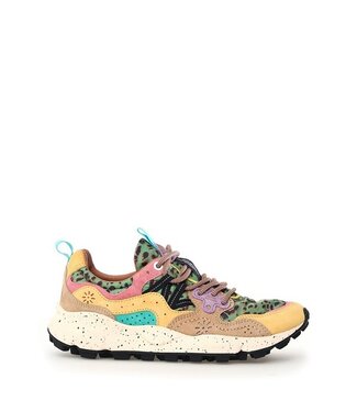 Flower Mountain Flower Mountain dames sneakers leopard print Beige Sand