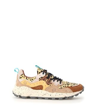 Flower Mountain Flower Mountain dames sneakers leopard print Brown Taupe