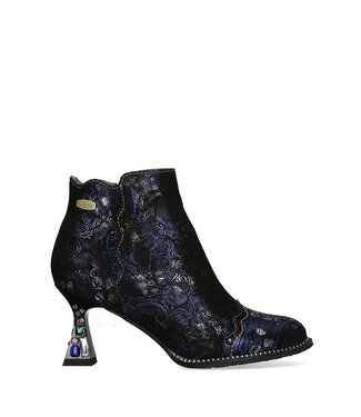 Laura Vita Laura Vita enkellaarsje floral print donkerblauw