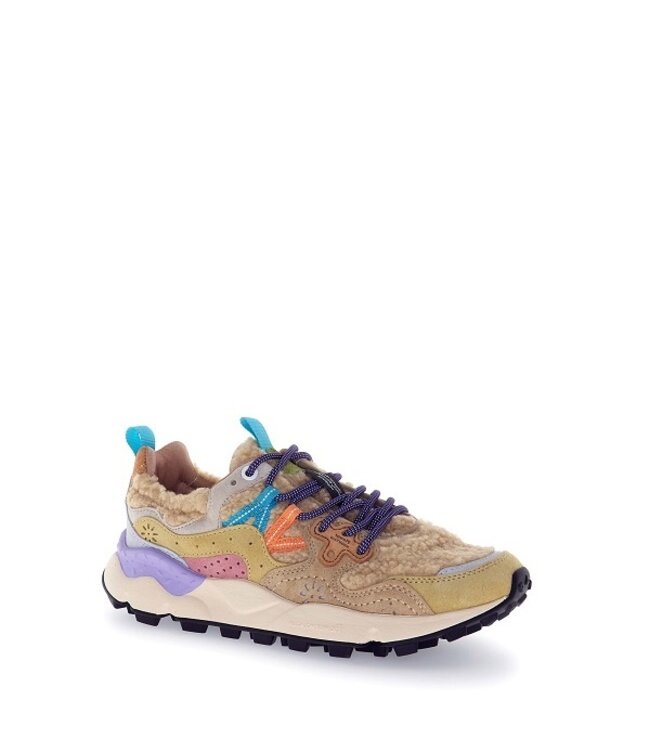 Flower Mountain women's sneakers beige teddy