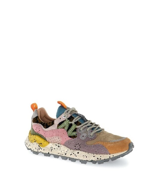 Flower Mountain sneakers multi kleur en leo print