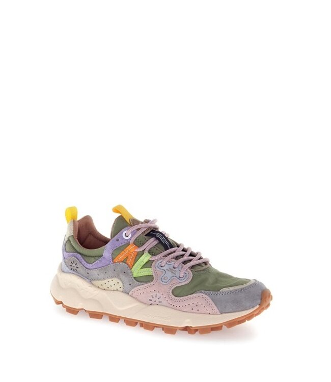 Flower Mountain dames sneakers groen multi