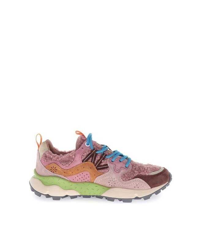 Flower Mountain women's sneakers pink teddy