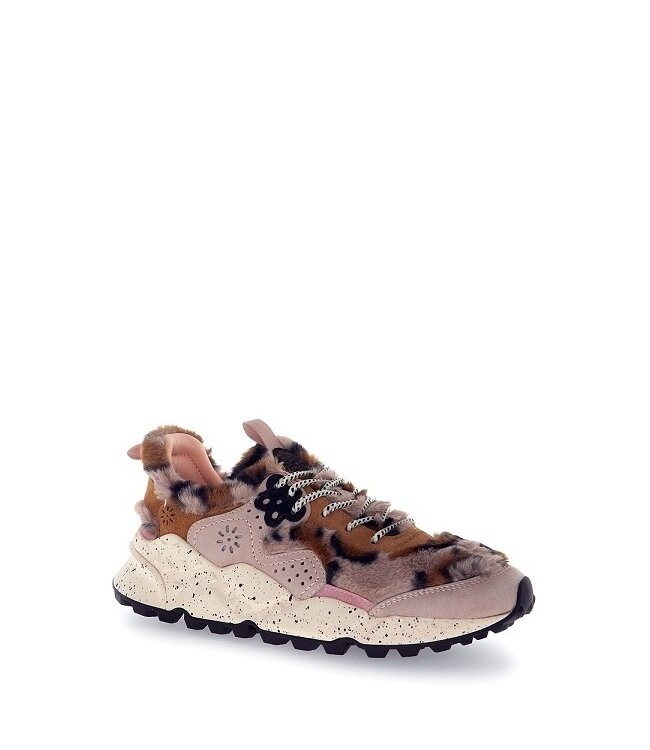 Flower Mountain dames sneakers leopard furry