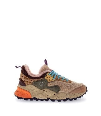 Flower Mountain Flower Mountain dames sneakers taupe multi teddy