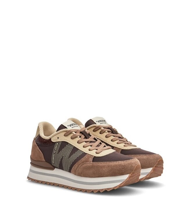 Woden Ronja Plateau brown multi women's sneakers