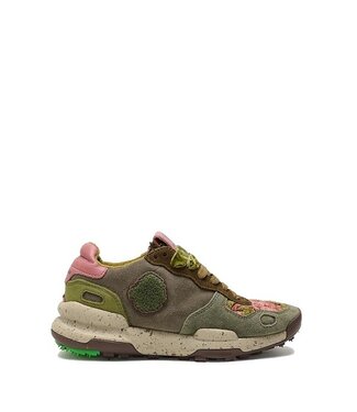 Satorisan Satorisan Chacrona Suède Kelim groen dames sneakers
