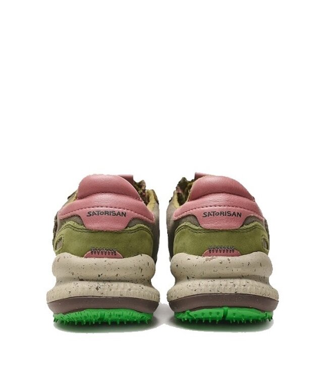 Satorisan Chacrona Suède Kelim groen dames sneakers