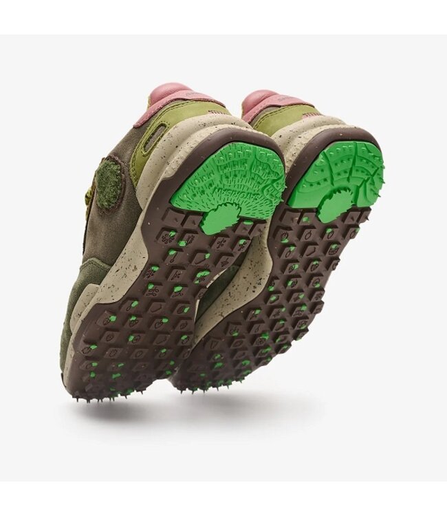 Satorisan Chacrona Suède Kelim groen dames sneakers