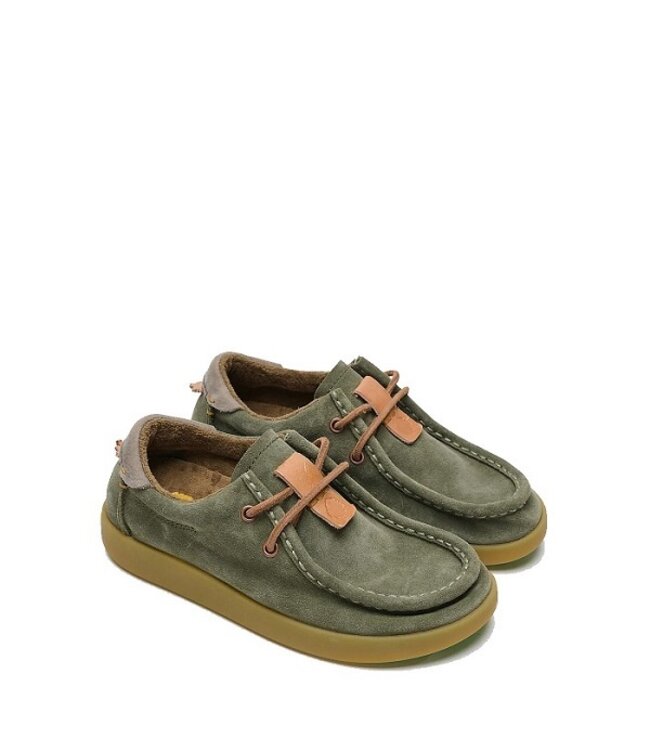 Satorisan Winter Suède groen veterschoenen