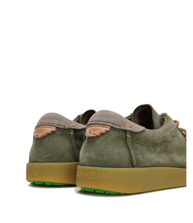 Satorisan Winter Suède groen veterschoenen