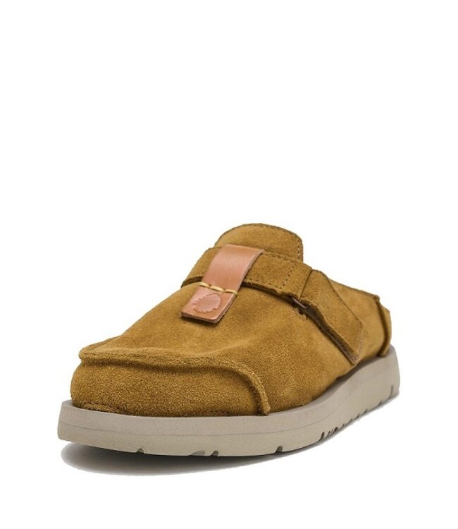 Satorisan winter slide suède met vacht mid bruin