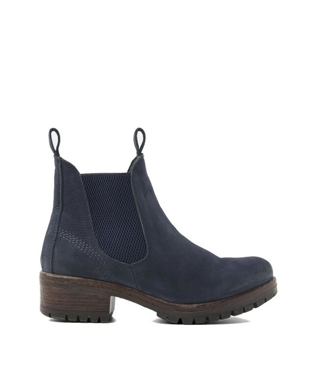 Lazamani women's chelsea boots jeans blue nubuck