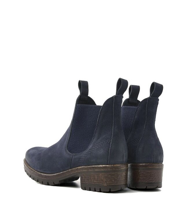 Lazamani dames chelsea boots jeans blauw nubuck