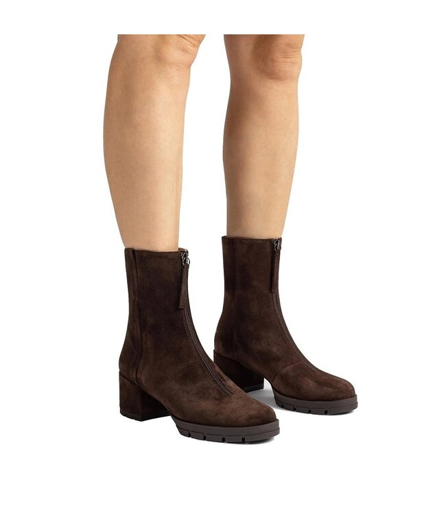 Unisa short boots dark brown suede
