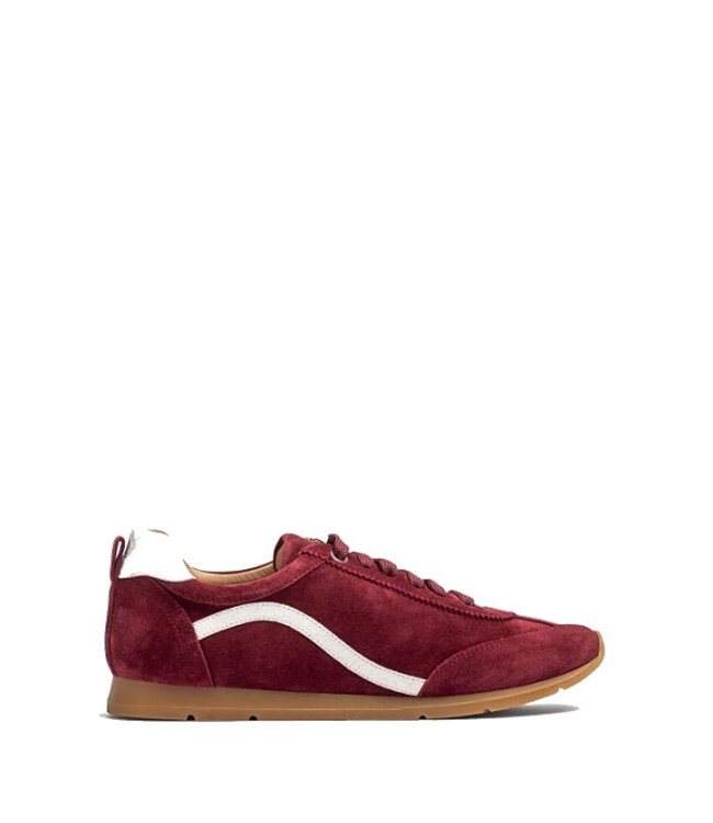 Unisa Unisa ladies sneakers burgundy red suede