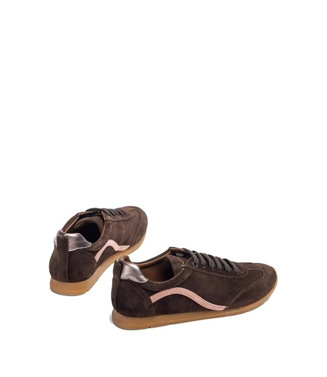 Unisa ladies sneakers brown suede