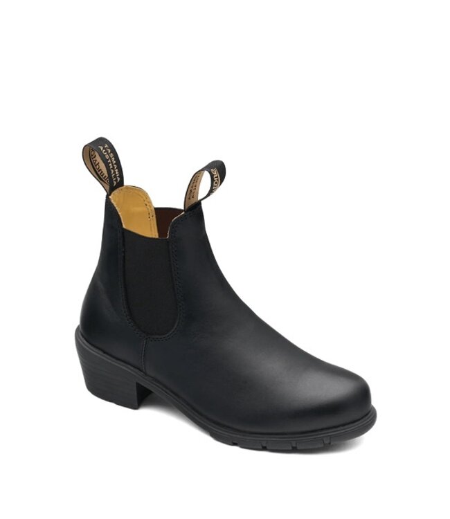 Blundstone mid-heel women's Chelsea boots black leather