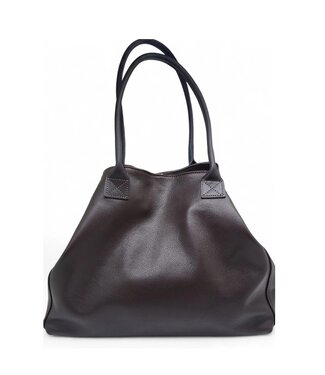 Zeen Zeen Lola damestas choco donkerbruin leer