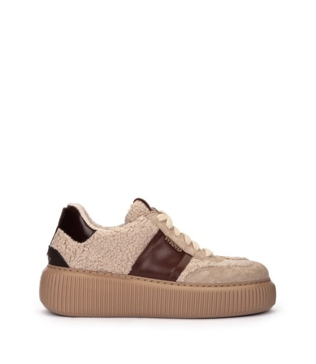 Pedro Miralles Pedro Miralles women's platform sneakers beige wool