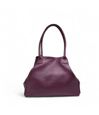 Zeen Zeen Lola women's bag burgundy red leather