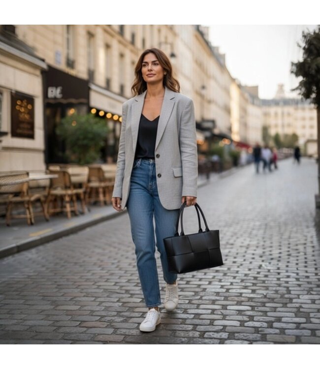 Zeen Bella women's bag black leather