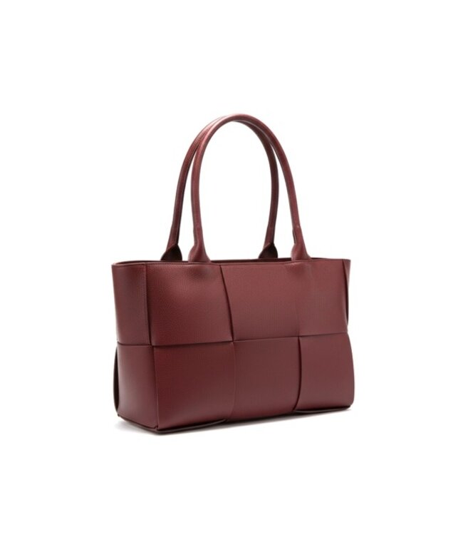 Zeen Bella women's bag burgundy leather