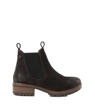 Lazamani Lazamani dames chelsea boots zwart nubuck