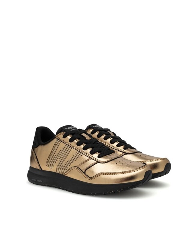Woden Nicoline Metallic gold women's sneakers