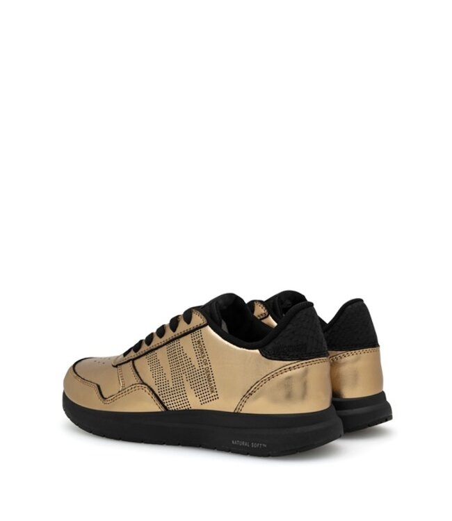 Woden Nicoline Metallic gold women's sneakers