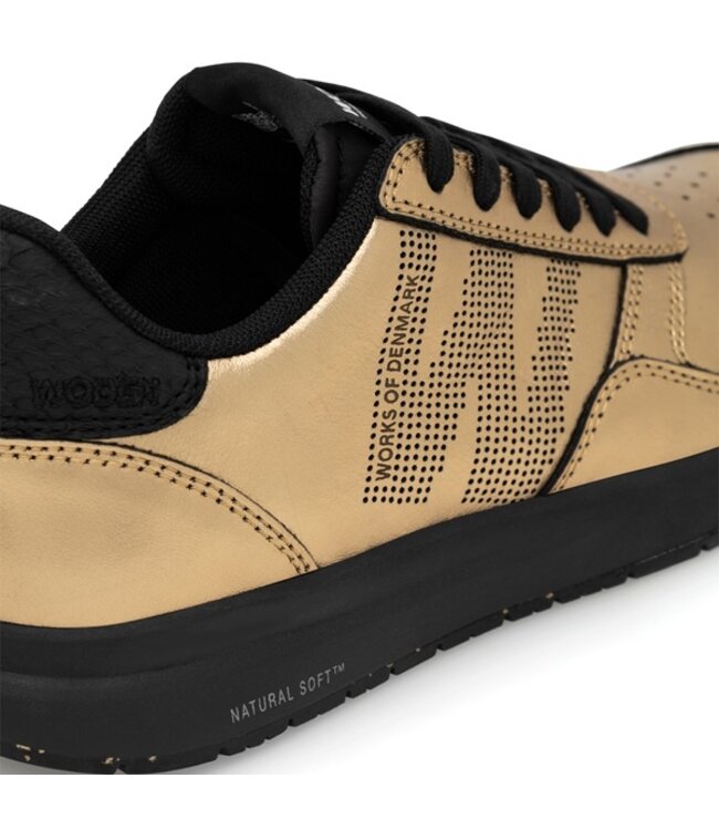 Woden Nicoline Metallic goud dames sneakers