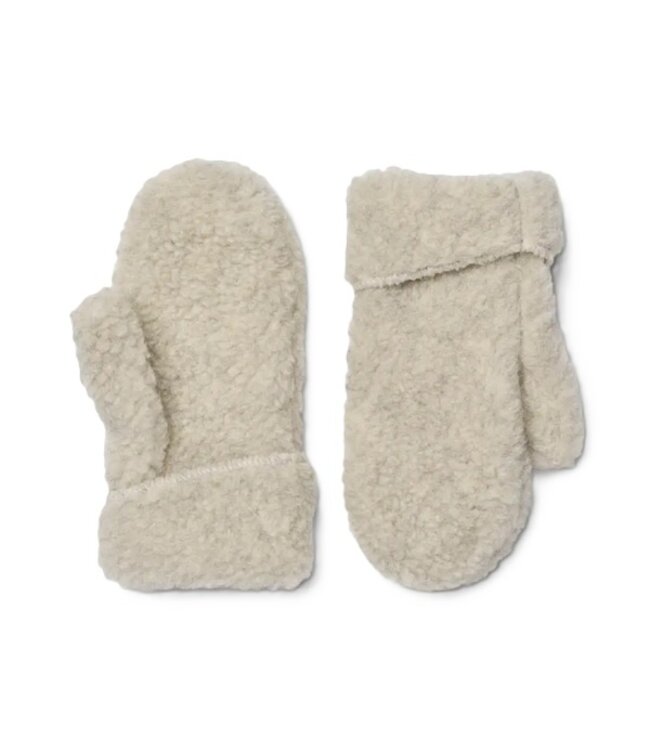 The Cozy Sheep light grey wool mittens