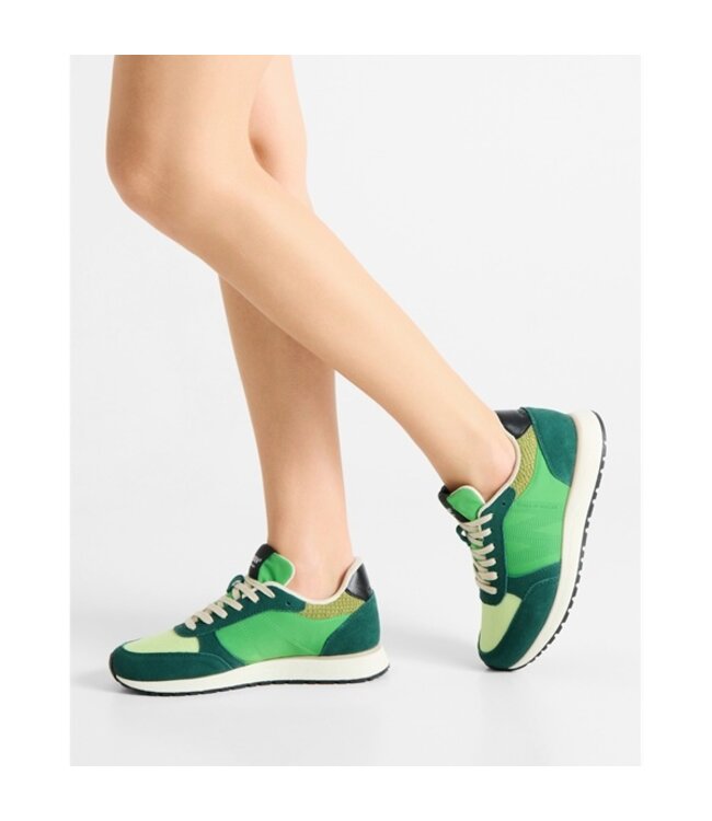 Woden Ronja apple green multi women's sneakers