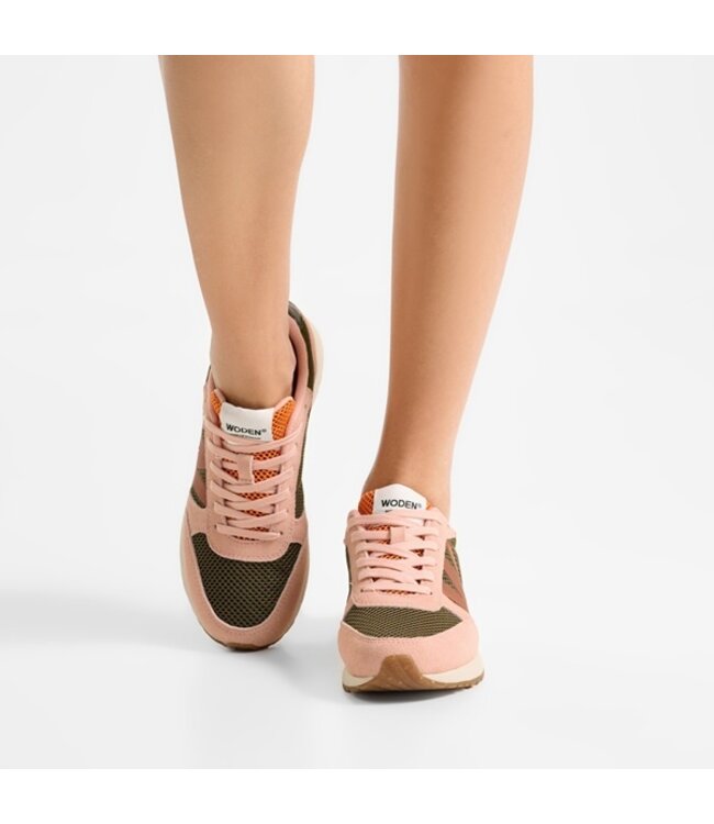 Woden Ronja Icon dark olive multi women's sneakers