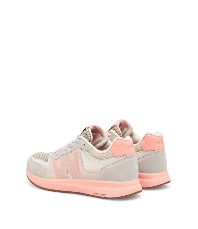 Woden Rigmor Open Mesh roze multi dames sneakers