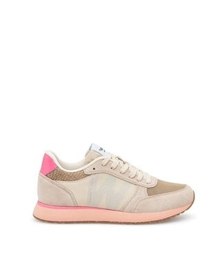 Woden Woden Ronja pink with beige women's sneakers