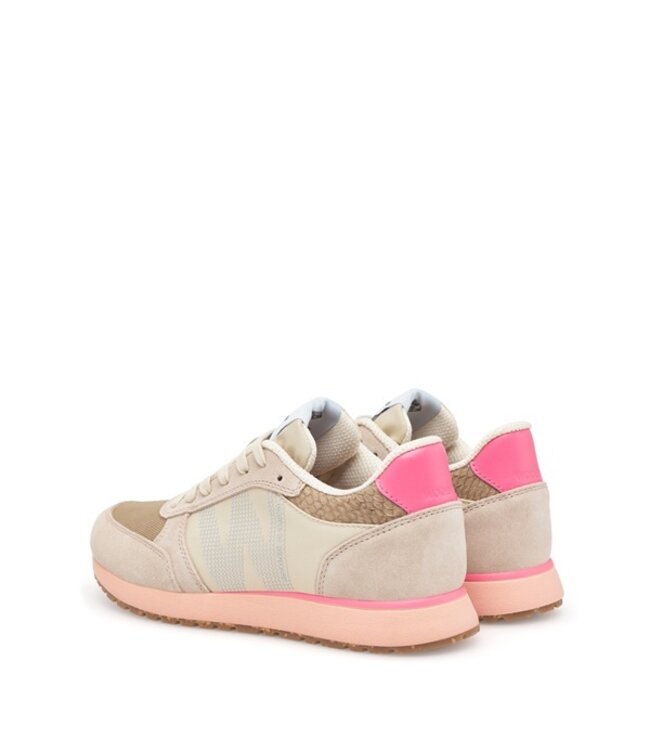 Woden Ronja pink with beige women's sneakers