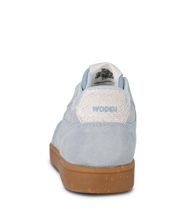Woden Bjork dames sneakers lichtblauw suède