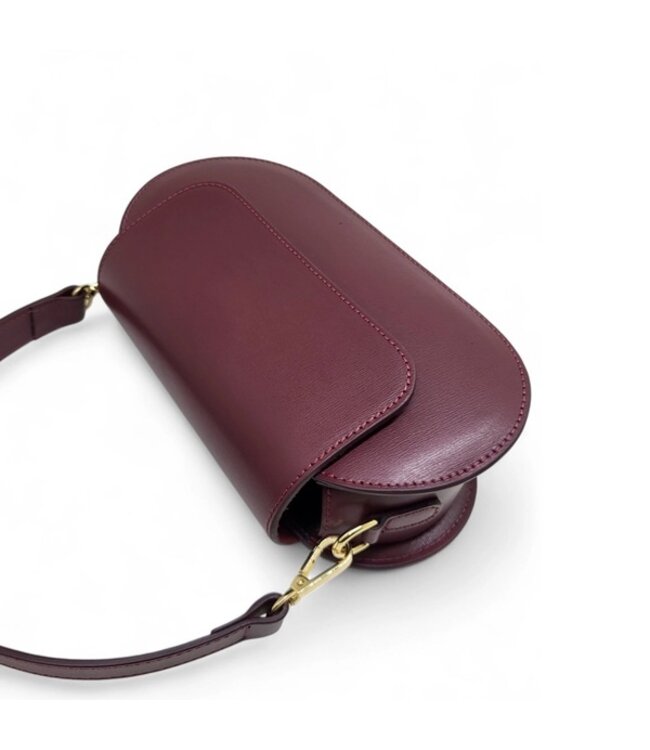 Zeen Robijn ladies bag burgundy leather