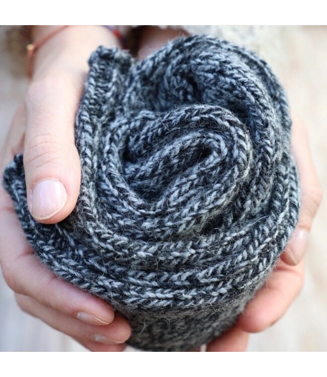 The Cozy Sheep dark grey wool socks