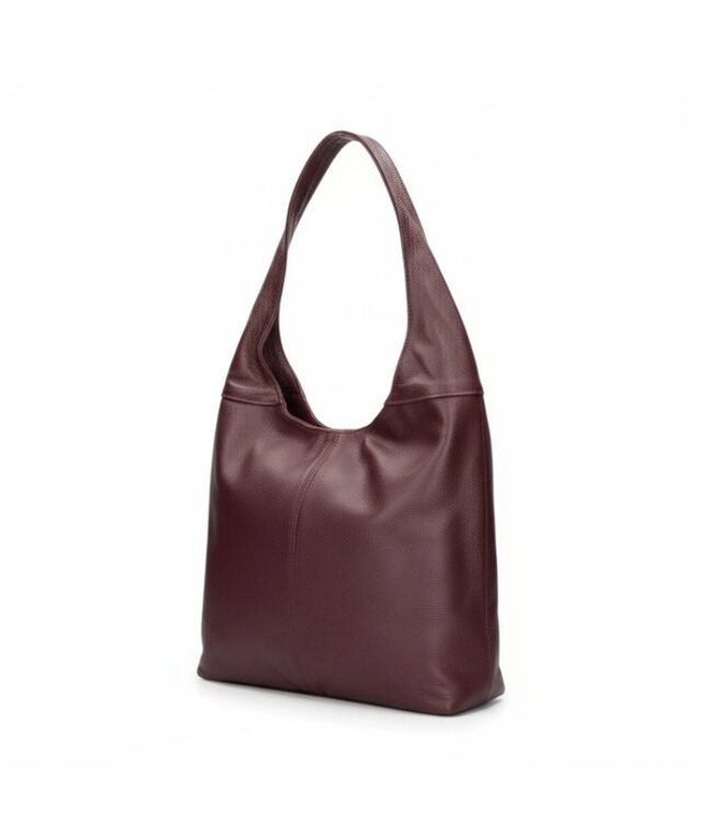 Zeen Gina ladies bag burgundy leather