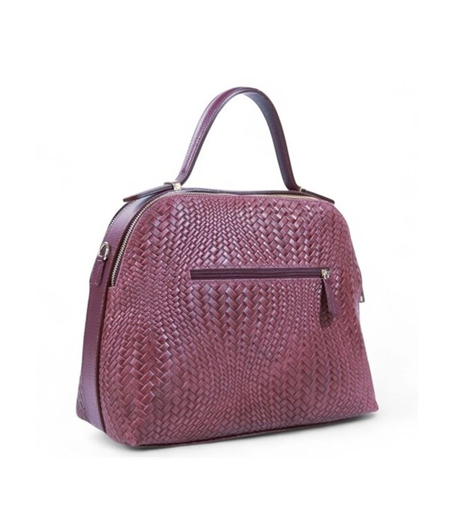 Zeen Rita women's bag burgundy leather