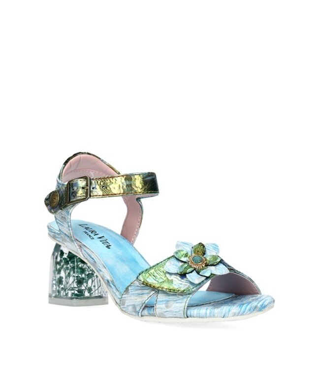 Laura Vita Framboiseo sandaal blauw multi