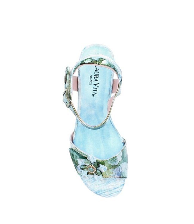 Laura Vita Framboiseo sandal blue multi