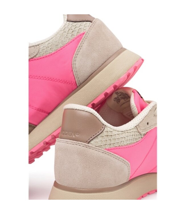 Woden Ronja Tricolor fuchsia women's sneakers